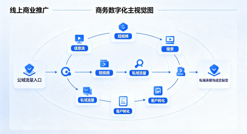 淄川区线上商业推广怎么做？全域流量闭环搭建与低成本转化实战指南
